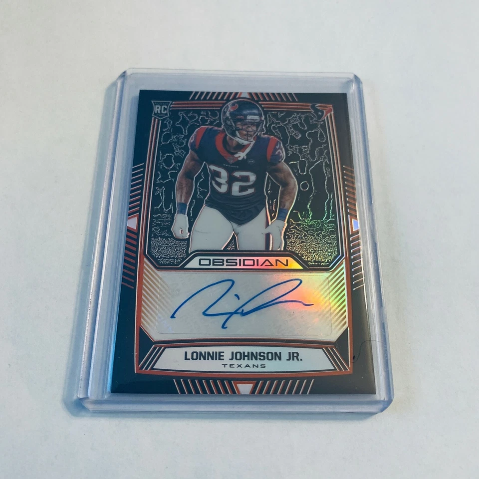 F85974  2019 Obsidian Rookie Auto Electric Etch Orange #79 Lonnie Johnson/75 - Image 1 of 1