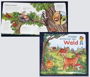Kinder entdecken den Wald , Papp-Bilderbuch 16 Innenseiten – ab 3 Jahre - sehr g - Bild 1 von 1