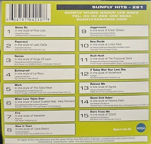 SF281 SUNFLY KARAOKE CDG VERY RARE, NOT SOLD IN THE USA LOT UK - Picture 1 of 1