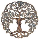 Plaque murale arbre de vie 11 5/8 pouces sculpture décorative d'art de jardin celtique...