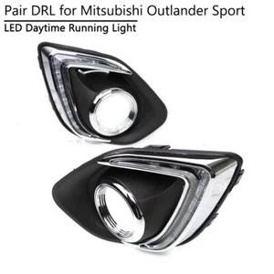 Pair LED DRL For Mitsubishi ASX 2013-2015 Daytime Running Light Fog Driving Lamp - Picture 1 of 7