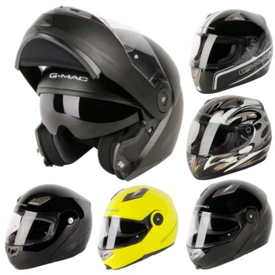 G-MAC Full Face Flip Up Helmet Motorcycle Motorbike Helmet Anti-Crash Outdoor