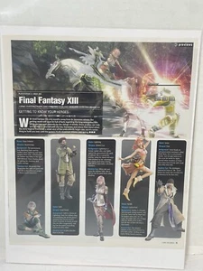 final fantasy 13 video game print ad wall art ephemera - Picture 1 of 8