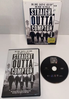 Straight Outta Compton DVD 2016 NWA Bio Dr Dre Ice Cube Rap Movie W/Slip Cover - Image 1 of 4