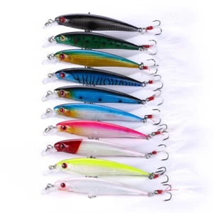 10 Stück 9cm/8g Minnow Crankbait Kunstköder Fischköder Wobbler Angeln Köder - Bild 1 von 12