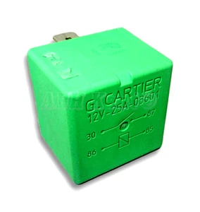 01-Peugeot 106 306 406 806 607 Partner 4-Pin Green Relay 03601 12V 25A G Cartier - Picture 1 of 6