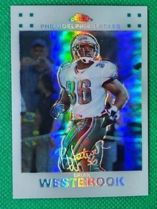 2007 Topps Chrome WHITE REFRACTOR /869 Brian Westbrook NICE Philadelphia Eagles - Picture 1 of 3