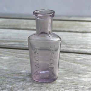 Sharp & Dohme Baltimore MD Maryland Bottle 1900s Amethyst Vintage Medicine - Picture 1 of 11