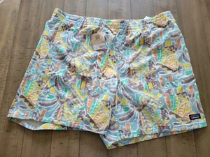 Patagonia Herren Funhoggers Shorts Thriving Planet Lago Blau XXL Neu mit Etikett - Bild 1 von 17