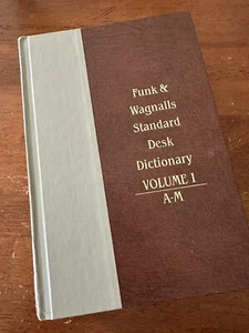 Funk & Wagnalls Standard Desk Dictionary Volume 1 And 2 A-M N-Z 1980 Edition - Bild 1 von 5