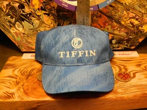 Tiffin Motor Homes Logo Strapback Cap Trucker Baseball Hat Embroidered Blue Camo - Picture 1 of 4
