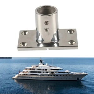 Boat Yachts Hand Rail Fitting 7/8" 90 Degree Rectangular Base - Picture 1 of 12