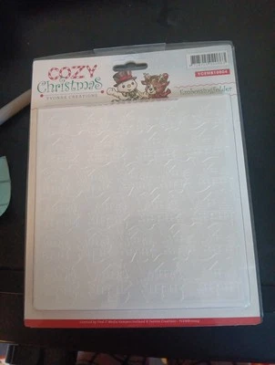 VENDITA CARTELLA GOFFRATURA PER SCRAPBOOKING NUOVA (SEF46) ACCOGLIENTE NATALE 20x20 CM - Immagine 1 di 2