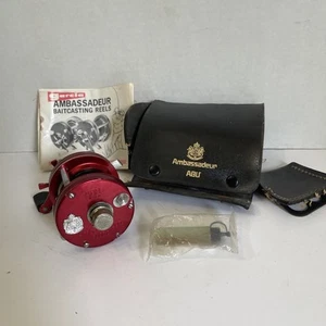 Vintage ABU Ambassaseur Bait Casting Fishing Reel 5000 B W/ Original Case Ect - Picture 1 of 24