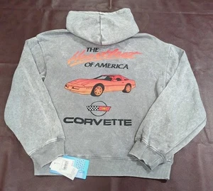 Corvette Graphic Pullover Sweatshirt Hoodie GM Licensed Youth Girls M (8) *NWT - Picture 1 of 11