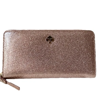 Cartera sin asas Kate Spade Mavis Street oro rosa Neda cremallera alrededor Foto 1 de 4