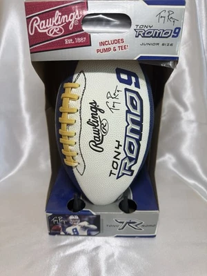 Tony Romo Dallas Cowboys Rawlings Junior Size Football New In Box - Image 1 of 4