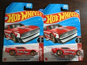 Hot Wheels '71 Mustang Funny Car Ruote e Pneumatici PERSONALIZZATI SCARSI!! Lotto 2x nuovi - Foto 1 di 7