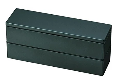 HAKOYA Men's slim two-stage lunch metallic black 52332 - Image 1 of 2