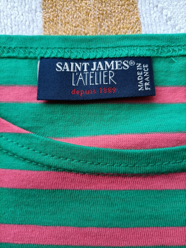 Saint James L'atelier - Marinière candy / prairie T M - Photo 1/4