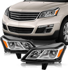 Fits for 2013-2017 Chevy Traverse [Halogen OE Style] Headlights Replacement Pair