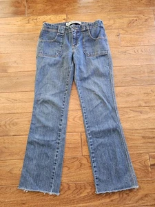Gap Low Rise Boot Cut Denim Jeans Damengröße 8R roher Saum  - Bild 1 von 7