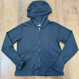 Nike Sudadera con Capucha Mujer Pequeña Negra Dri-FIT Cremallera Completa Atlética Ligera Chaqueta - Imagen 1 de 10
