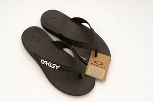 Oakley Herren B1B Flip Flops Sandalen Größe 13 schwarz neu mit Etikett - Bild 1 von 9