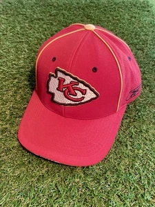 Vintage KC Chiefs Hat Cap Reebok Y2k 100% Cotton Canvas Heavy Duty - Picture 1 of 6