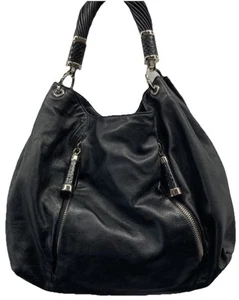 MICHAEL KORS Colección Cuero Negro Súper Suave TONELADA Hobo Bolso Cartera - Imagen 1 de 6