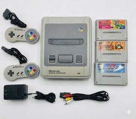 Super Famicom SFC Console Set 3 Games Included Tested Working Authentic Japan
