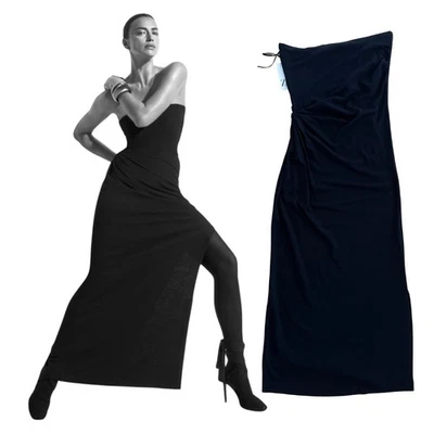 NUEVO CON ETIQUETAS VESTIDO ZARA Studio MEZCLA DE LANA DRAPEADO EDICIÓN LIMITADA Talla XL Irina Shayk Foto 1 de 4