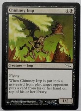 MAGIC THE GATHERING MTG 2003 MIRRODIN BLACK CHIMNEY IMP CREATURE CARD