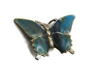 Vintage Schmetterling Clip Blau- & Silbertöne