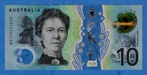 Australia 10 Dollars 2017 P-63 Light Circulated Polymer Note BI170214235 - Picture 1 of 4
