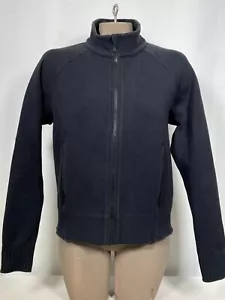 Lululemon sportliche marineblaue Tauchjacke mit durchgehendem Reißverschluss und Stehkragen für Damen 8 - Bild 1 von 10