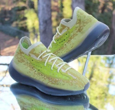 Adidas Yeezy Boost 380 Hylte Glow Hombre Talla 9.5 Amarillo Verde Personalizado FZ4994 Foto 1 de 4