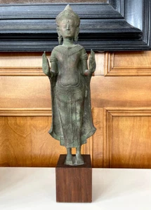 Antique Lopburi Buddha Statue from Thailand - Picture 1 of 12
