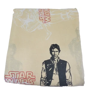 1997 ORIGINAL Star Wars Twin Flat Sheet Harrison Ford Mark Harmon Carrie Fisher - Picture 1 of 24