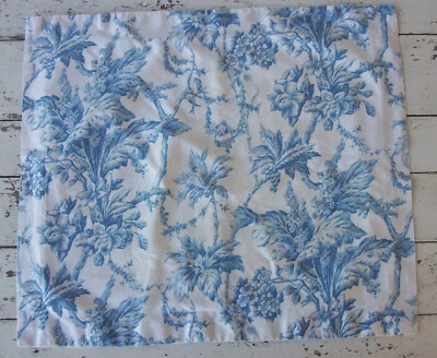 Falsa de almohada estándar Martha Stewart ~ baño floral azul y blanco ~ 100 % algodón Foto 1 de 3