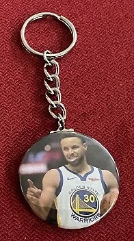 Stephen (Steph) Curry 3 x 1,75" Llaveros (largos)  Foto 1 de 3