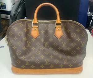 Auth LOUIS VUITTON Monogram Alma M51130 Hand Bag Canvas b17 T00E - Picture 1 of 4