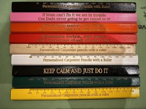 Personalised carpenter builder woodwork pencils - Picture 1 of 23