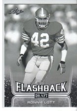 2020 Leaf Draft Football Ronnie Lott 1981 Flashback card  San Francisco 49ers