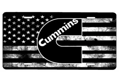 American Flag Tactical Cummins Aluminium License Plate Highest Quality   - Image 1 of 4