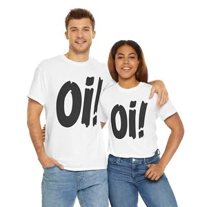 80's Retro Style Design Oi! Unisex Heavy Cotton Tee - Picture 1 of 7