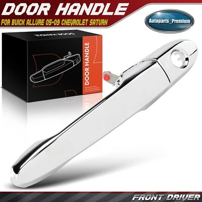Manija de puerta exterior cromada izquierda del conductor delantero para Chevy Impala 06-13 Buick Pontiac Foto 1 de 4