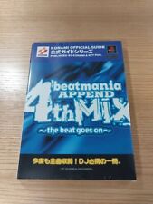 E0407 Book Beat Mania Append 4Thmix Official Guide Ps1 Strategy