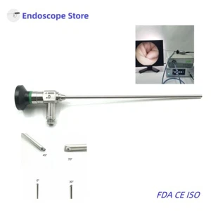 Medical Rigid Endoscope 0°/30°/45°/70° 2.7mm 4mm Sinuscope Telescope ENT Vet Pet - Picture 1 of 26