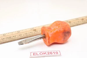 Destornillador rechoncho plano/ranurado Snap On SDD1 1/4" X 1-1/2" mango naranja duro EE. UU. - Imagen 1 de 6